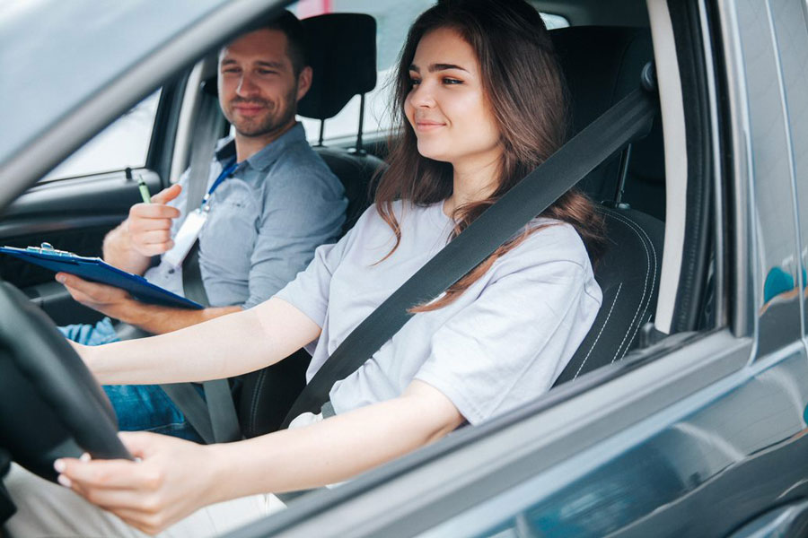 Learner driver taking a road test preparation course at Safe Gear Driving School in Richmond Hill
